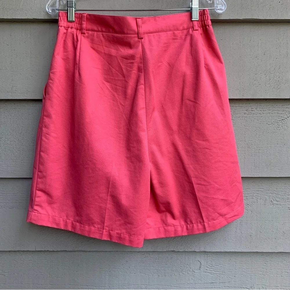 Vintage Nordstrom Town Square Barbiecore Barbie Pink Tailored Shorts Size Medium